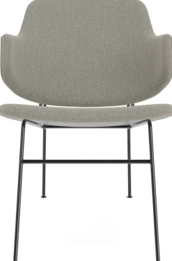 Chaise longue rembourrée en laine grise Penguin - Audo