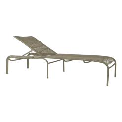 Chaise longue taupe cordage polypropylène Loop - Vincent Sheppard