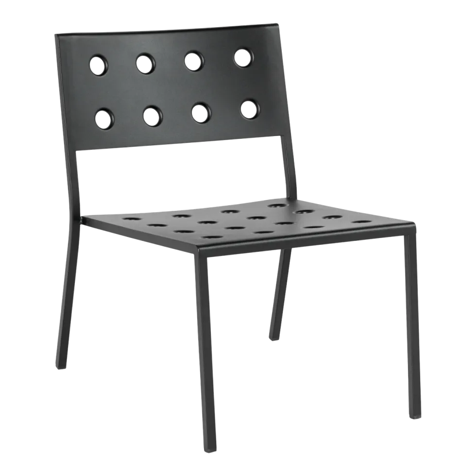 Chaise lounge de jardin en acier anthracite Balcony - HAY