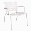 Chaise lounge d'extérieur en aluminium blanc 69x71x75cm Alua - Houe