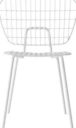 Chaise lounge en métal blanc WM - Audo