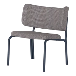 Chaise lounge en tissu mélangé marron et bleu 74x66cm Kei - Noo.ma