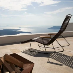 Chaise lounge modulable en métal et plastique multicolore CLICK - Houe