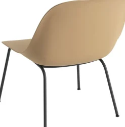 Chaise lounge ocre piétement tubes Fiber - Muuto