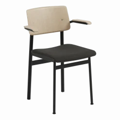 Chaise noire et bois naturel Loft - Muuto