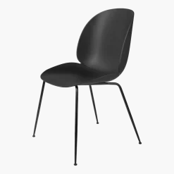 Chaise noire piétement en métal noir Beetle - Gubi