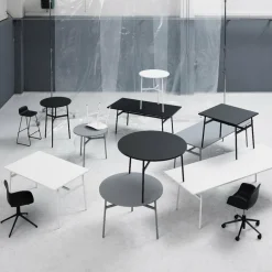 Chaise pivotante noir Swivel Norman Copenhagen noir - Normann Copenhagen