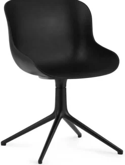 Chaise pivotante noir Swivel Norman Copenhagen noir - Normann Copenhagen