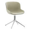Chaise pivotante 4 pieds en aluminium et pp avec tissu beige Hyg - Normann Copenhagen