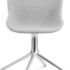 Chaise pivotante 4 pieds en aluminium et pp avec tissu gris Hyg - Normann Copenhagen