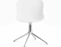 Chaise pivotante 4 pieds en aluminium et pp blanc Hyg - Normann Copenhagen