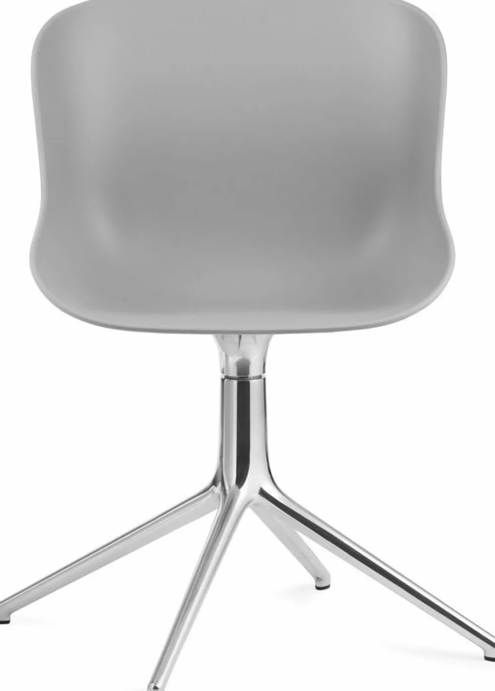 Chaise pivotante 4 pieds en aluminium et pp gris Hyg - Normann Copenhagen