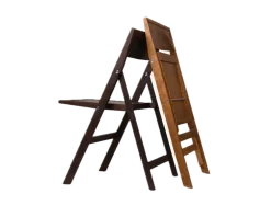 Chaise pliante en bouleau marron foncé 44 x 56 x 80 cm Folding - Frama