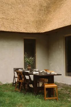 Chaise pliante en bouleau marron foncé 44 x 56 x 80 cm Folding - Frama