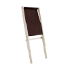 Chaise pliante en hêtre et matelas en coton marron 65x88x75cm Boogie raw - Karup Design