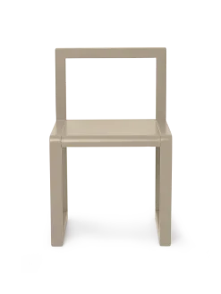 Chaise pour enfant en bois de frêne beige Little Architect - Ferm Living