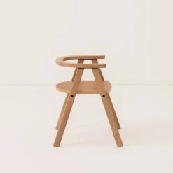 Chaise pour enfant en chêne massif naturel Growing Green - Nobodinoz