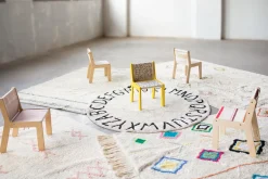 Chaise pour enfant en coton bleu Sillita - Lorena Canals