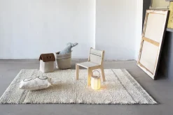 Chaise pour enfant en coton bleu Sillita - Lorena Canals