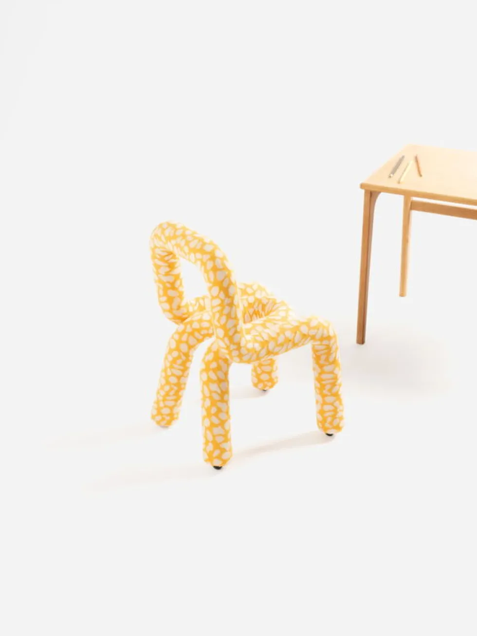 Chaise pour enfant en coton imprimé giraffe Mini Bold - Moustache