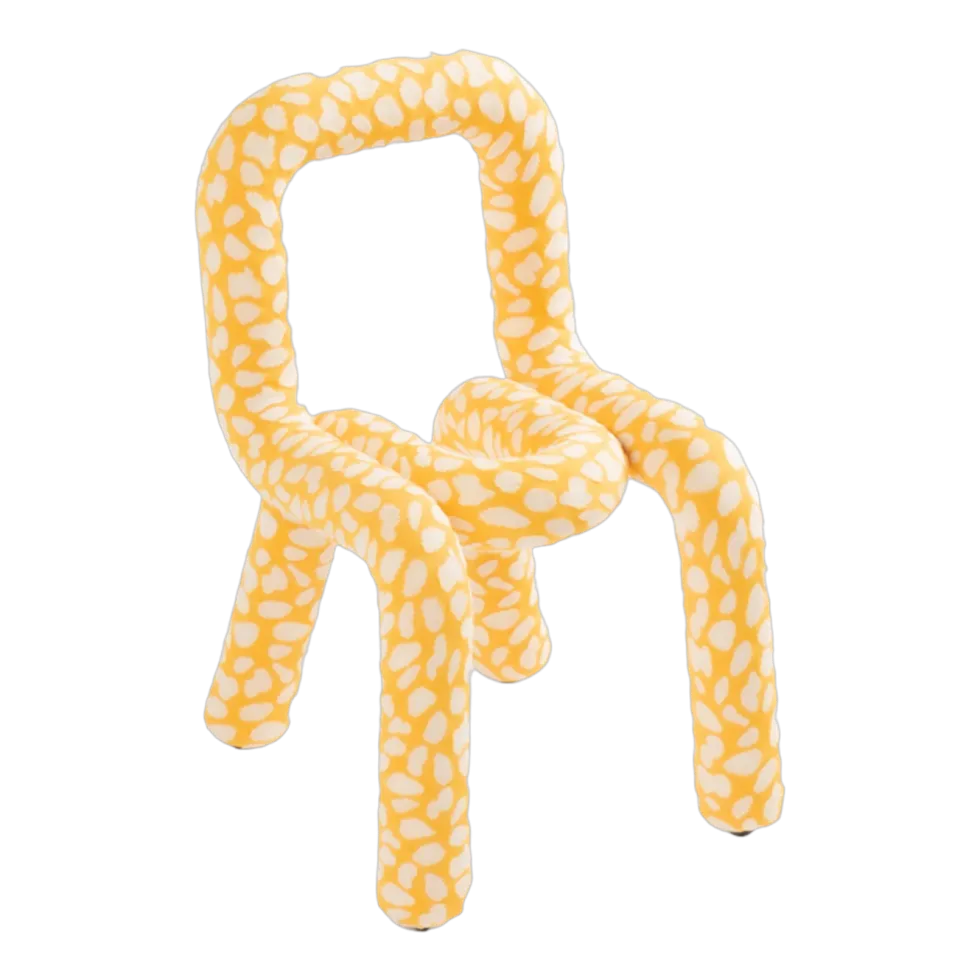 Chaise pour enfant en coton imprimé giraffe Mini Bold - Moustache
