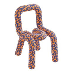 Chaise pour enfant en coton imprimé parrot Mini Bold - Moustache