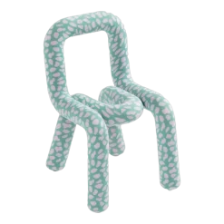 Chaise pour enfant en coton imprimé turtle Mini Bold - Moustache
