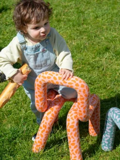 Chaise pour enfant en coton imprimé turtle Mini Bold - Moustache