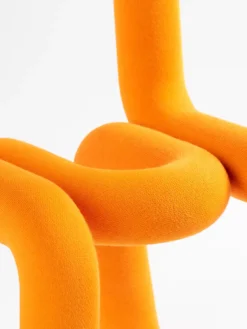 Chaise pour enfant en coton orange Mini Bold - Moustache