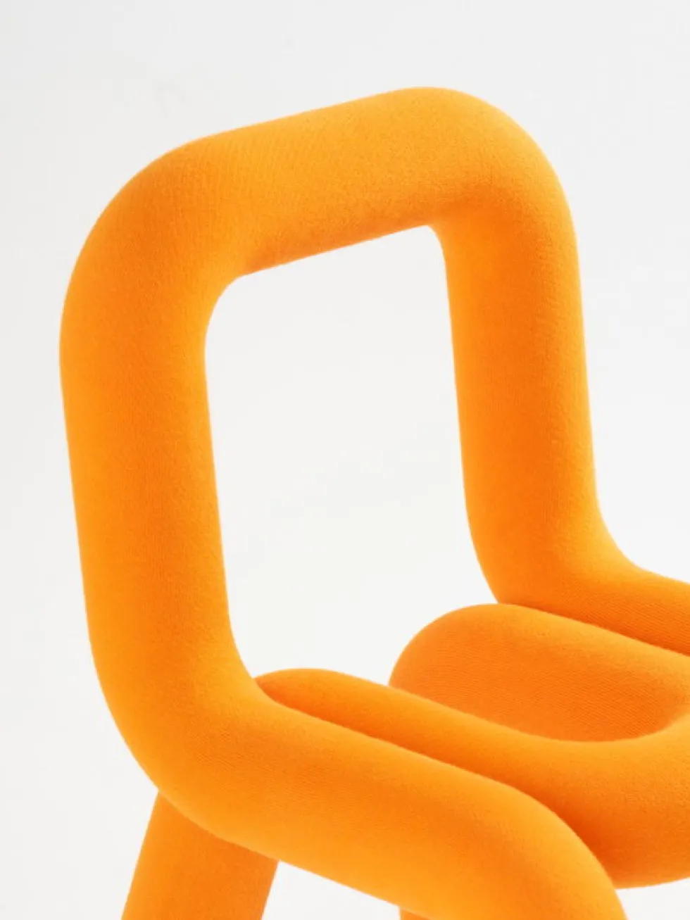 Chaise pour enfant en coton orange Mini Bold - Moustache