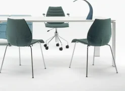 Chaise rembourrée gris foncé Maui Soft - Kartell