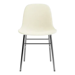 Chaise rembourrée hallingdal 100 et pieds chrome Form Chair Full Upholstery - Normann Copenhagen