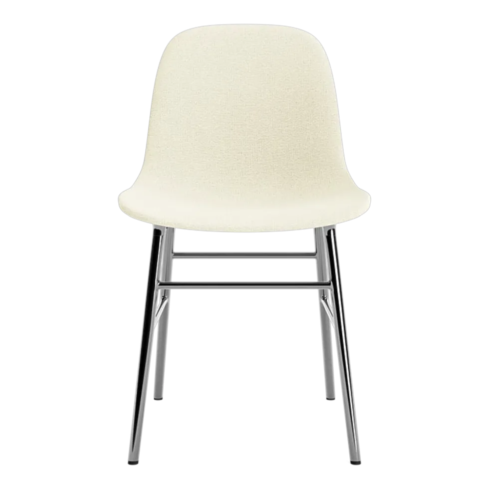 Chaise rembourrée hallingdal 100 et pieds chrome Form Chair Full Upholstery - Normann Copenhagen