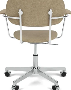 Chaise roulante en aluminium et tissu naturel 65x75cm - Audo