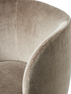 Chaise à roulette en velours doré Rico - Ferm Living