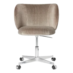 Chaise à roulette en velours doré Rico - Ferm Living