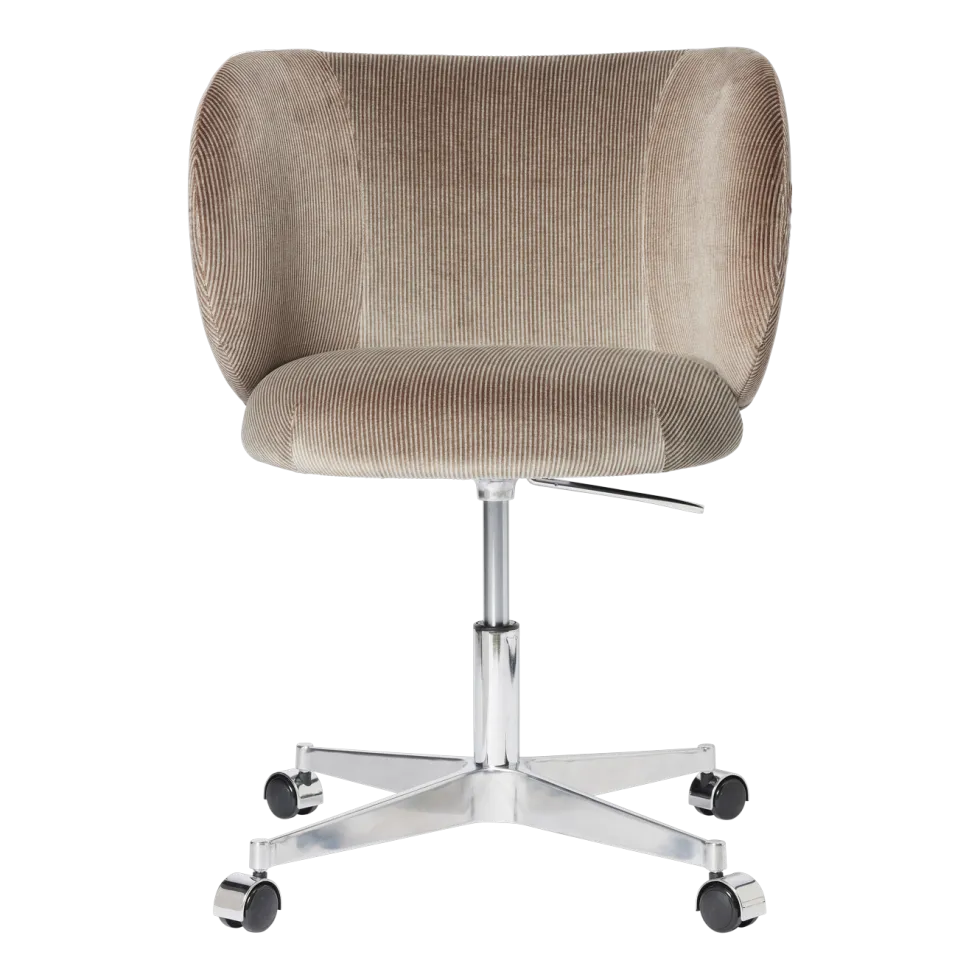 Chaise à roulette en velours doré Rico - Ferm Living