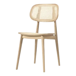 Chaise scandinave en cannage et chêne naturel Titus - Vincent Sheppard