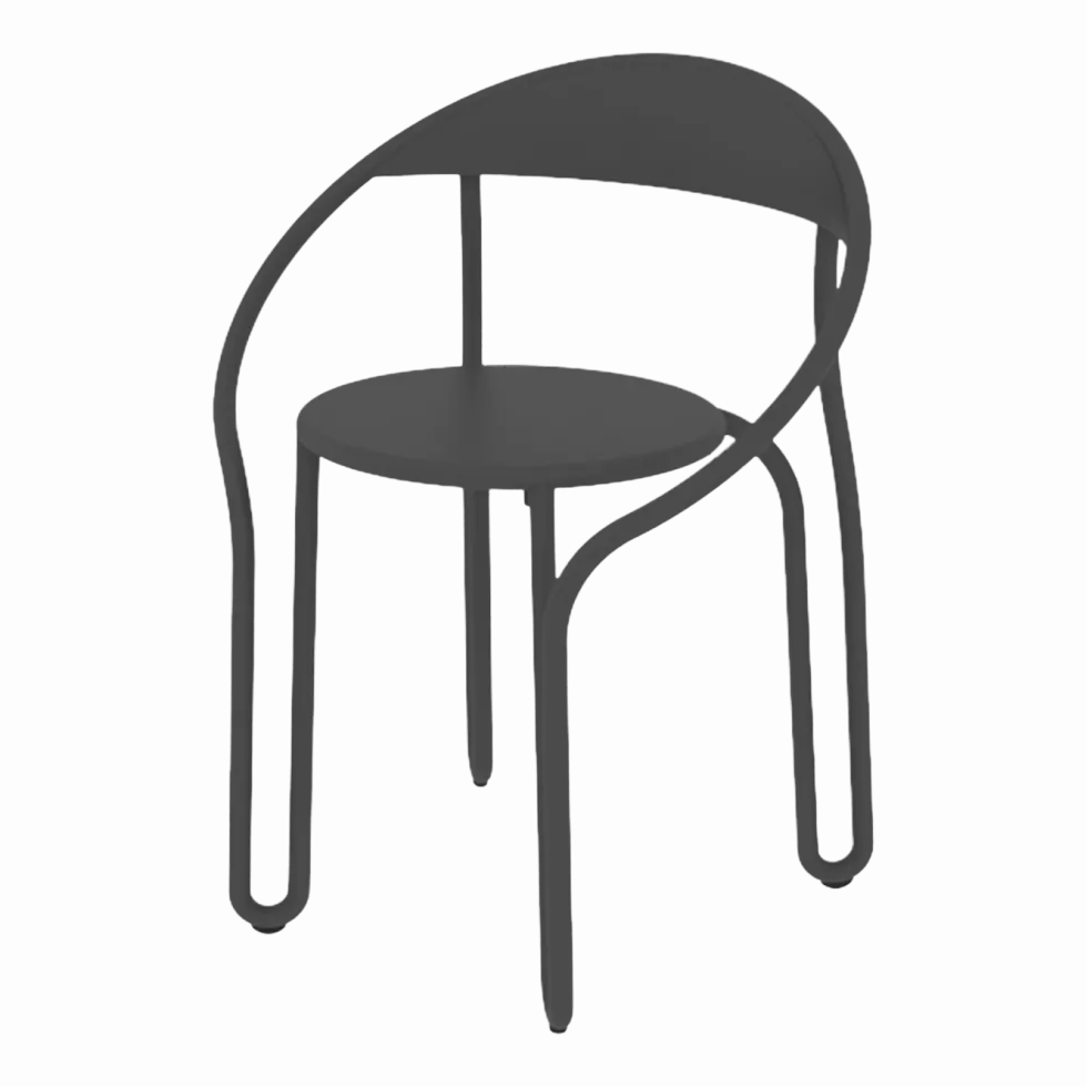 4 Chaises charbon Huggy Bistro - Maiori