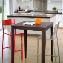 2 Chaises de bar en aluminium blanc Take - Matière Grise