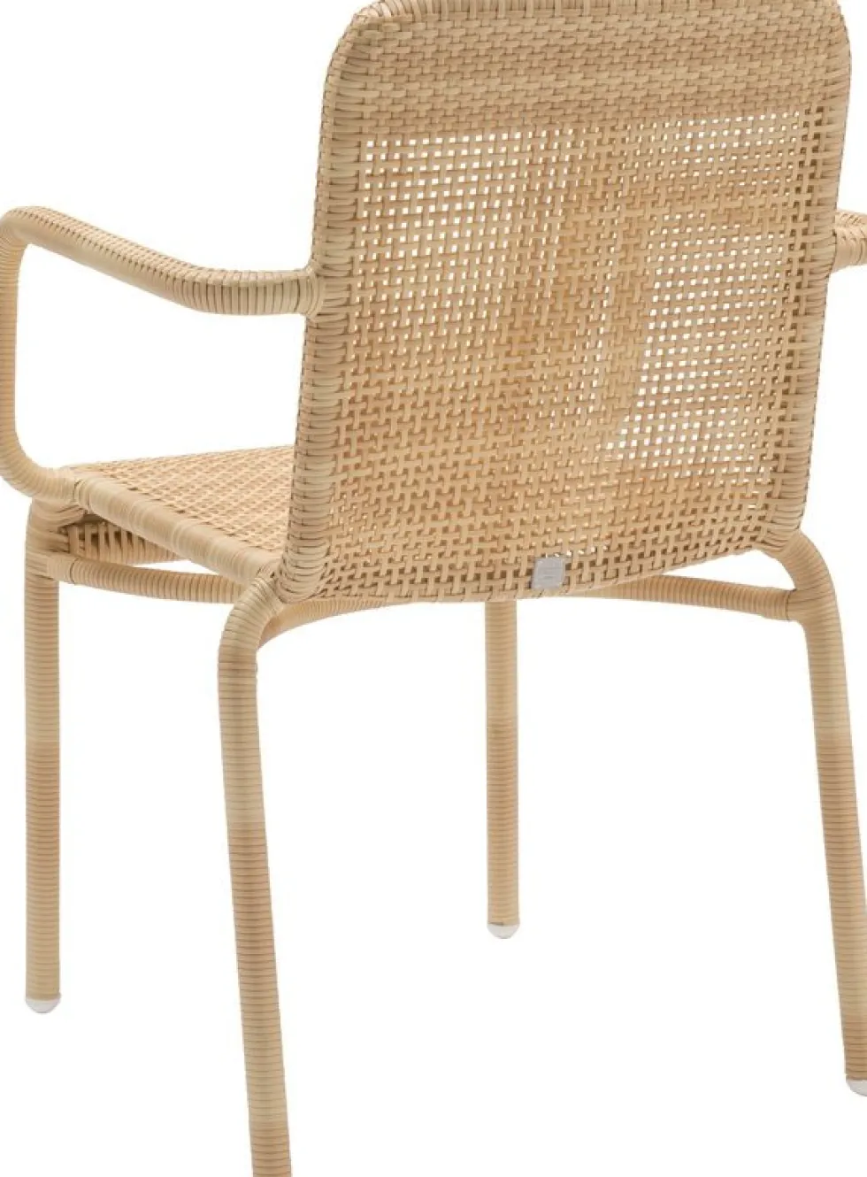 2 Chaises de jardin avec accoudoirs en résine naturelle Tobago - KOK