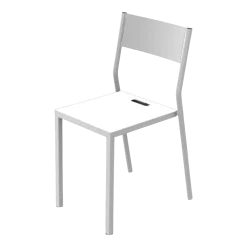 2 Chaises en aluminium blanc Take - Matière Grise