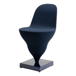 Chaise structure en métal navy et housse polyester plum 75cm Gelato - Moustache