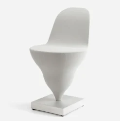 Chaise structure en métal raw et housse polyester licorice 75cm Gelato - Moustache