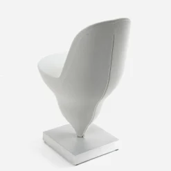 Chaise structure en métal raw et housse polyester licorice 75cm Gelato - Moustache