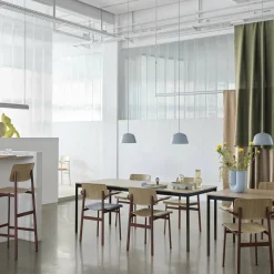 Chaise verte et bois naturel Loft - Muuto