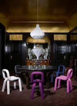Chaise violet 53 x 77,5 cm Bold - Moustache