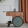 Chariot de bar en bois de noyer Trink - Kann Design