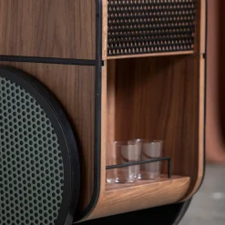 Chariot de bar en bois de noyer Trink - Kann Design
