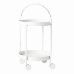 Chariot en aluminium blanc Roll - Cane-Line